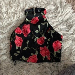 Rose mesh crop